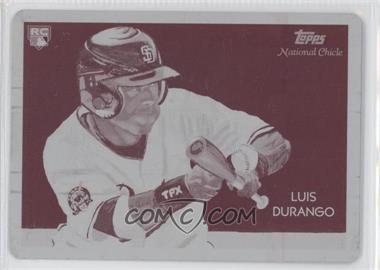 2010 Topps National Chicle - [Base] - Printing Plate Magenta #268 - Rookies - Luis Durango by Paul Lempa /1