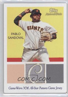 2010 Topps National Chicle - Relics - National Chicle Back #NCR-PS - Pablo Sandoval /199