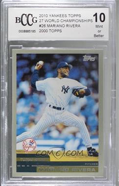 2010 Topps New York Yankees 27 World Series Titles - [Base] #YC26 - Mariano Rivera [BCCG 10 Mint or Better]
