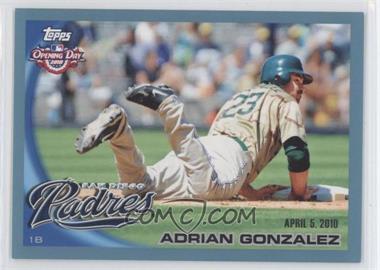 2010 Topps Opening Day - [Base] - Blue #38 - Adrian Gonzalez /2010