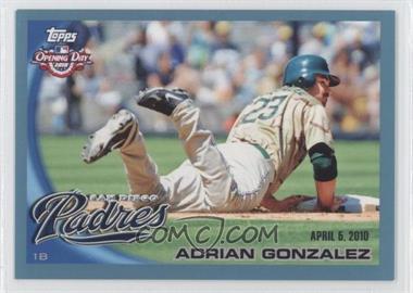 2010 Topps Opening Day - [Base] - Blue #38 - Adrian Gonzalez /2010