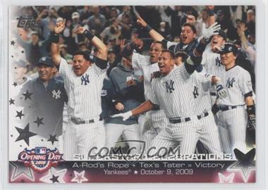 2010 Topps Opening Day - Superstar Celebrations #SC3 - New York Yankees Team