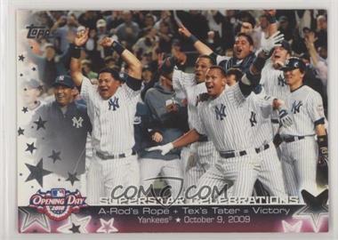 2010 Topps Opening Day - Superstar Celebrations #SC3 - New York Yankees Team