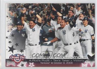 2010 Topps Opening Day - Superstar Celebrations #SC3 - New York Yankees Team
