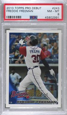 2010 Topps Pro Debut - [Base] #243 - Freddie Freeman [PSA 8 NM‑MT]