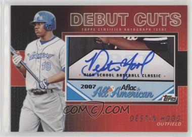 2010 Topps Pro Debut - Debut Cuts Cut Autographs #DC-DH - Destin Hood /106