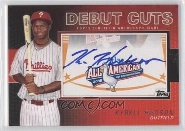 2010 Topps Pro Debut - Debut Cuts Cut Autographs #DC-KH - Kyrell Hudson /106