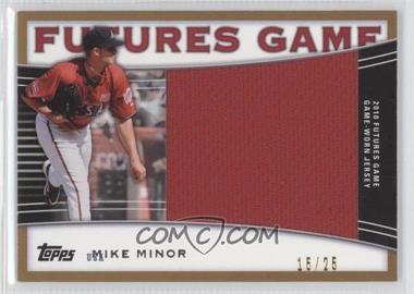 2010 Topps Pro Debut - Futures Game Relics - Gold #FGR-MM - Mike Minor /25