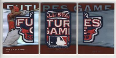 2010 Topps Pro Debut - Futures Game Relics - Triple Logo Patch Book #FGR-MS - Mike Stanton /1