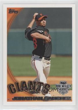 2010 Topps San Francisco Giants World Series Champions - [Base] #SFG11 - Jonathan Sanchez