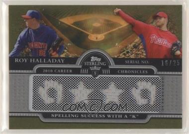 2010 Topps Sterling - Career Chronicles Relics Quad #4CCR-13 - Roy Halladay /25