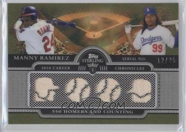 2010 Topps Sterling - Career Chronicles Relics Quad #4CCR-25 - Manny Ramirez /25