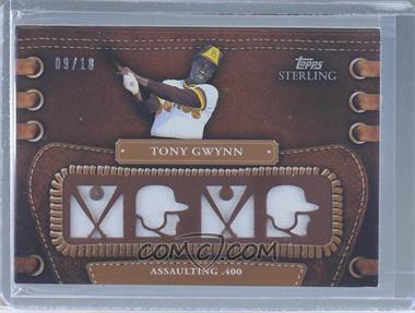 2010 Topps Sterling - Legendary Leather Quad Relics - 10 #4LLR-31 - Tony Gwynn /10