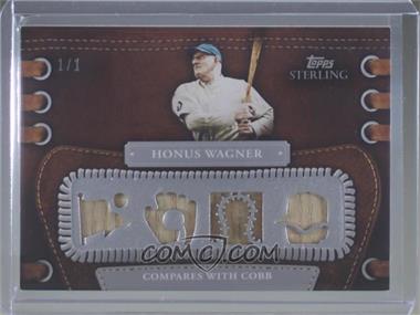 2010 Topps Sterling - Legendary Leather Quad Relics - Sterling Silver #4LLR-54 - Honus Wagner /1