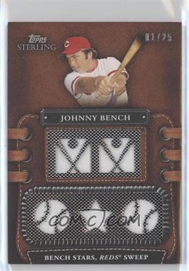 2010 Topps Sterling - Legendary Leather Relics 5 #5LLR-27 - Johnny Bench /25