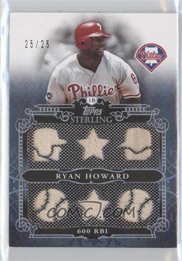 2010 Topps Sterling - Sterling Stats Relics Six #SSR-85 - Ryan Howard /25