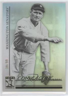 2010 Topps Tribute - [Base] - Black & White #2 - Walter Johnson /99