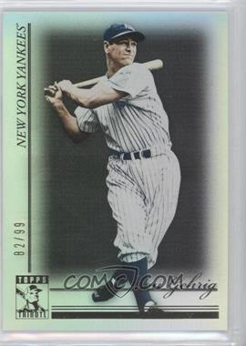 2010 Topps Tribute - [Base] - Black #18 - Lou Gehrig /99