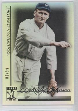 2010 Topps Tribute - [Base] - Black #2 - Walter Johnson /99