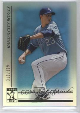 2010 Topps Tribute - [Base] - Blue #68 - Zack Greinke /399