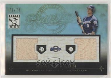 2010 Topps Tribute - Dual Relic - Blue #TDR-RB - Ryan Braun /75