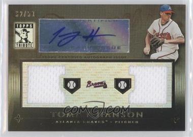 2010 Topps Tribute - Dual Relic Autographs - Black #TADR-TH - Tommy Hanson /50