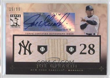 2010 Topps Tribute - Dual Relic Autographs #TADR-JG2 - Joe Girardi /99