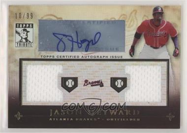 2010 Topps Tribute - Dual Relic Autographs #TADR-JH - Jason Heyward /99 [EX to NM]