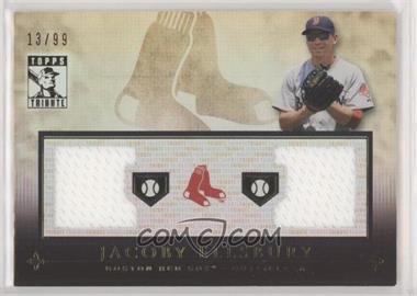 2010 Topps Tribute - Dual Relic #TDR-JE - Jacoby Ellsbury /99
