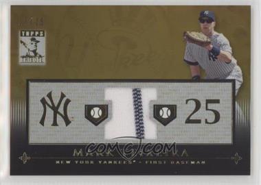 2010 Topps Tribute - Relic - Gold #TR-MT - Mark Teixeira /25