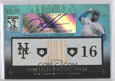 2010 Topps Tribute - Relic Autographs - Blue #TAR-DGO3 - Dwight Gooden /75
