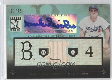 2010 Topps Tribute - Relic Autographs - Blue #TAR-DSN3 - Duke Snider /75