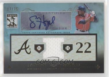 2010 Topps Tribute - Relic Autographs - Blue #TAR-JHE - Jason Heyward /75