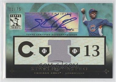 2010 Topps Tribute - Relic Autographs - Blue #TAR-ST3 - Starlin Castro /75