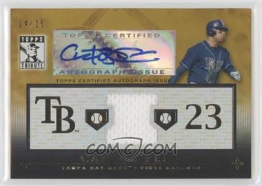 2010 Topps Tribute - Relic Autographs - Gold #TAR-CP - Carlos Pena /25