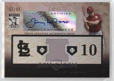 2010 Topps Tribute - Relic Autographs #TAR-TL2 - Tony LaRussa /99