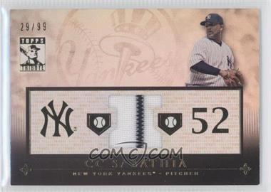 2010 Topps Tribute - Relic #TR-CS - CC Sabathia /99