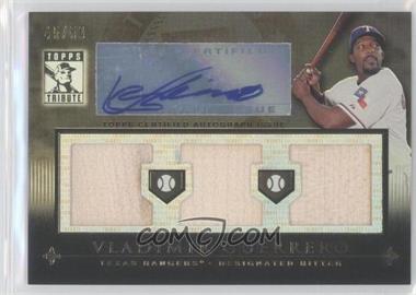 2010 Topps Tribute - Triple Relic Autographs - Black #TATR-VG - Vladimir Guerrero /50