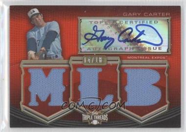 2010 Topps Triple Threads - Autographed MLB Die-Cut Relics #TTAR-GC - Gary Carter /18