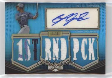 2010 Topps Triple Threads - Autographed Relics - Sapphire #TTAR-49 - B.J. Upton /3 [EX to NM]