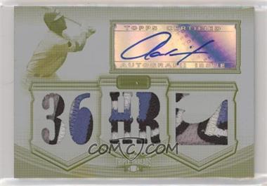 2010 Topps Triple Threads - Autographed Relics - White Whale Printing Plate Yellow #TTAR-136 - Aaron Hill /1