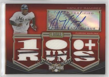 2010 Topps Triple Threads - Autographed Relics #TTAR-99 - Hanley Ramirez /18 [EX to NM]