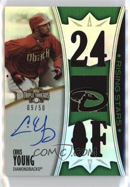 2010 Topps Triple Threads - [Base] - Emerald #132 - Rising Stars - Chris Young /50