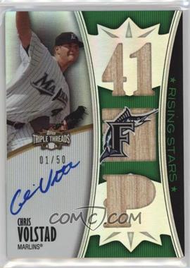 2010 Topps Triple Threads - [Base] - Emerald #151 - Rising Stars - Chris Volstad /50