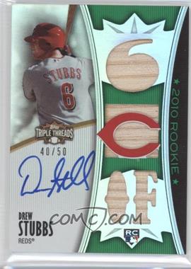 2010 Topps Triple Threads - [Base] - Emerald #152 - Rising Stars - Drew Stubbs /50