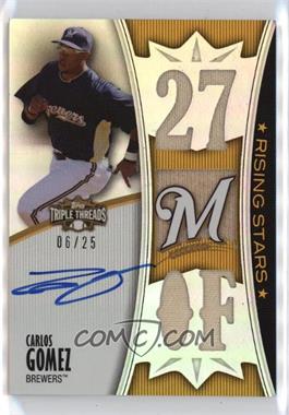 2010 Topps Triple Threads - [Base] - Gold #124 - Rising Stars - Carlos Gomez /25 [EX to NM]