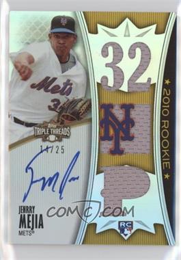 2010 Topps Triple Threads - [Base] - Gold #162 - Rising Stars - Jenrry Mejia /25