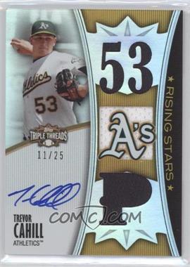 2010 Topps Triple Threads - [Base] - Gold #163 - Rising Stars - Trevor Cahill /25