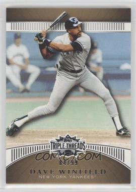 2010 Topps Triple Threads - [Base] - Gold #46 - Dave Winfield /99