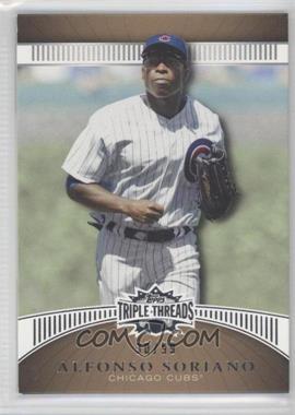 2010 Topps Triple Threads - [Base] - Gold #58 - Alfonso Soriano /99